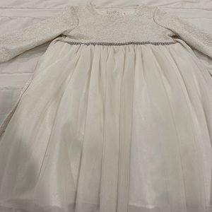 White Long Sleeve Dress